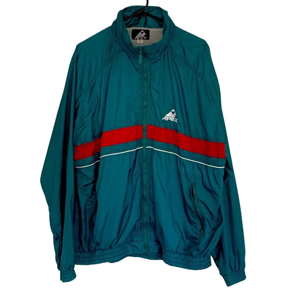 VINTAGE APEX 90’S MENS WINDBREAKER JACKET SIZE XL CLEAN